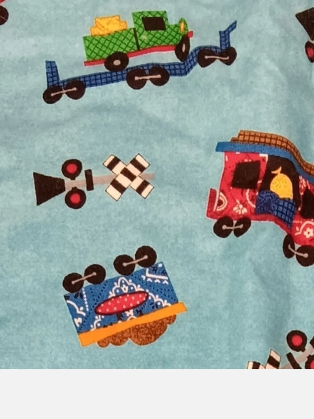 #138 Multi-Color Kids Patchwork Quilt - Bright Red, Blue, Green, Yellow